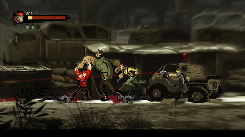 Illustration for article titled These Shank 2 Co-Op Screens are a Bloody Good Time